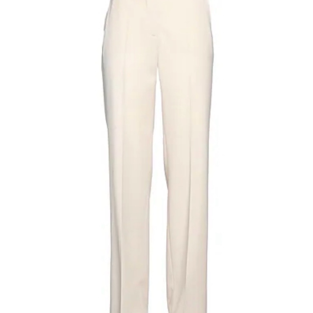 MaxMara Wide-Leg Cream Women's Dress Pants